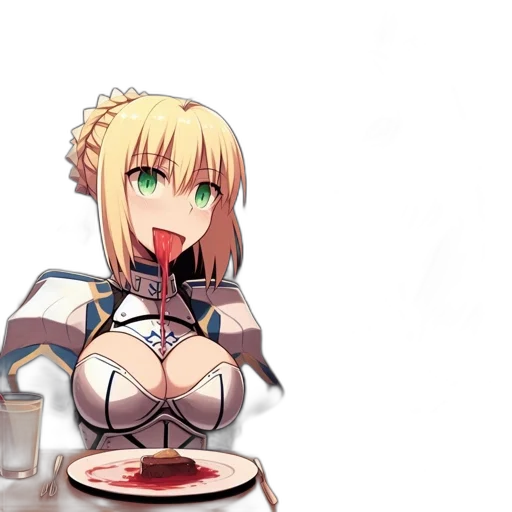 food, dress, weapon, anime, pixel art, concept art, 3d render, scene transparent PNG cut-out