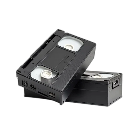 robot, 3d render, vhs, tapes, film, cassettes, white, background transparent PNG cut-out