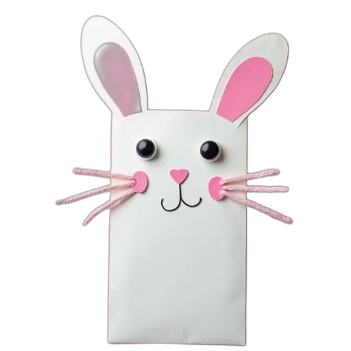 animal, bunny, bookmark, craft transparent PNG cut-out