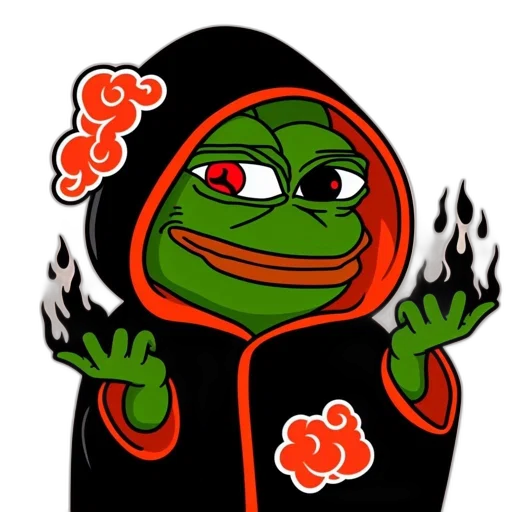 jacket, staff, mask, face, fire, animated, frog-mage, hybrid transparent PNG cut-out