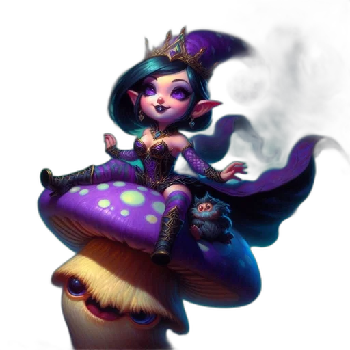 staff, crown, dress, concept art, fantasy art, pixel art, 3d render, dark transparent PNG cut-out