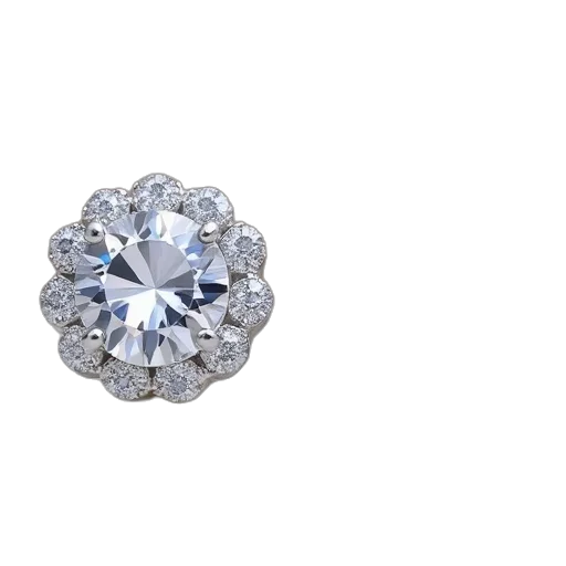 jewelry, crown, flower, 3d render, photorealistic, 92599, round, cut transparent PNG cut-out