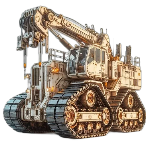 robot, weapon, car, concept art, 3d render, photorealistic, fantasy art, detailed transparent PNG cut-out