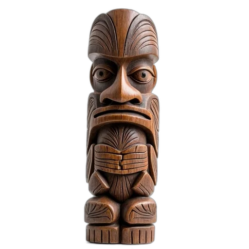 mask, face, staff, creature, traditional, wooden, carving, maori transparent PNG cut-out
