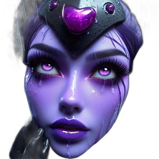 face, mask, crown, staff, concept art, fantasy art, photorealistic, cyberpunk transparent PNG cut-out
