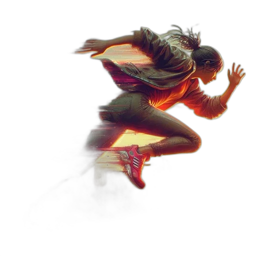dragon, concept art, comic book art, fantasy art, pixel art, fire, red, neon transparent PNG cut-out