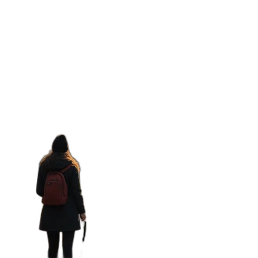 jacket, dress, staff, robot transparent PNG cut-out