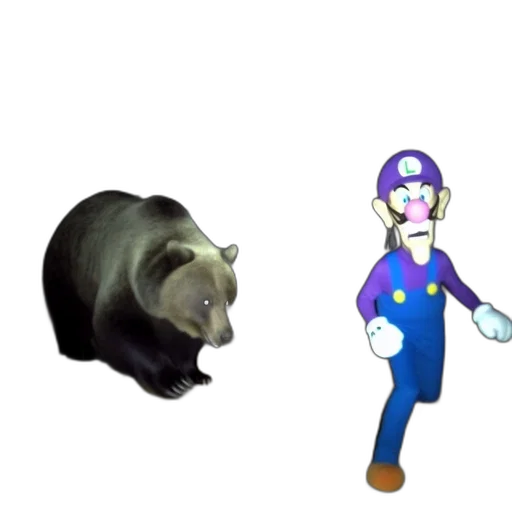 animal, creature, weapon, hat, concept art, pixel art, 3d render, vaporwave transparent PNG cut-out