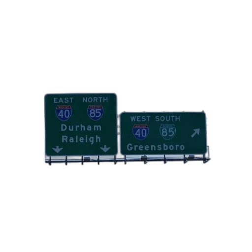 highway, sign, points, durham, raleigh, east, north, greensboro transparent PNG cut-out