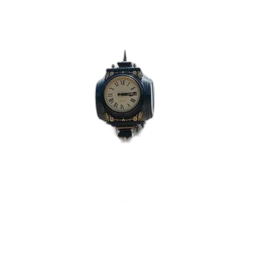jewelry, staff, 3d render, vintage-style, clock, stands, tall, lush transparent PNG cut-out