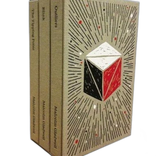 book, cover, geometric, design, featuring, cube, black, white transparent PNG cut-out