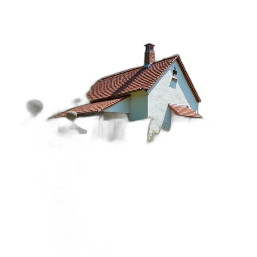 building, furniture, umbrella, dragon, 3d render, concept art, watercolor, photorealistic transparent PNG cut-out