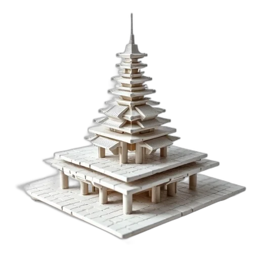 building, 3d render, concept art, photorealistic, three-dimensional, model, futuristic, complex transparent PNG cut-out