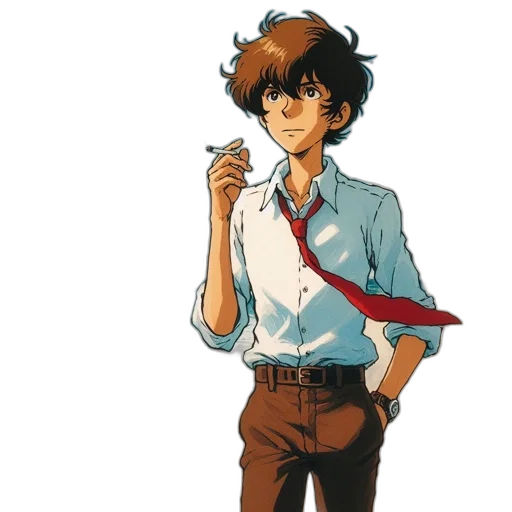 staff, weapon, jacket, sword, anime, concept art, cartoon, pixel art transparent PNG cut-out