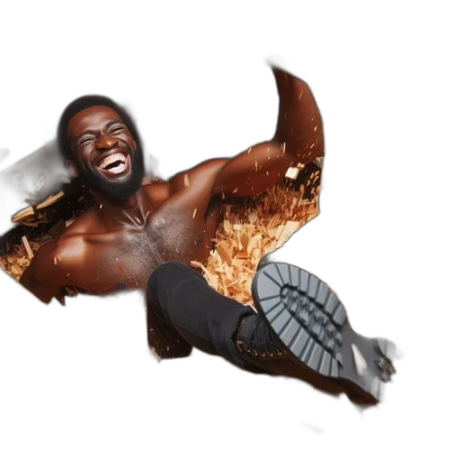 animal, hair, weapon, sword, concept art, comic book art, man, laughs transparent PNG cut-out