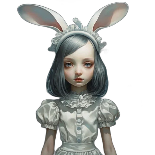 dress, mask, robot, face, fantasy art, concept art, 3d render, photorealistic transparent PNG cut-out