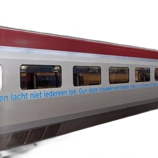 3d render, train, car, blue, text, side, reading, een transparent PNG cut-out
