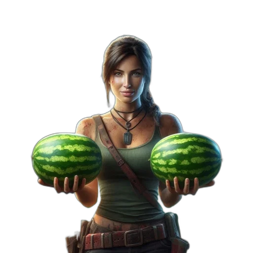 weapon, food, sword, concept art, fantasy art, photorealistic, pixel art, green transparent PNG cut-out