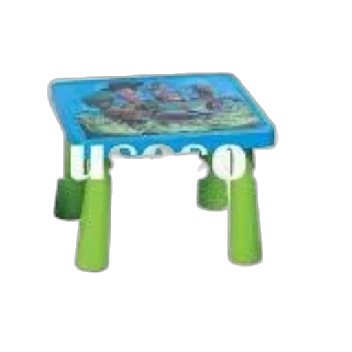furniture, 3d render, underwater, beach, colorful, children, table, set transparent PNG cut-out