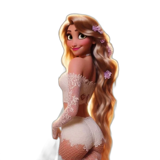 dress, 3d render, concept art, cartoon, fantasy art, animated, female, character transparent PNG cut-out