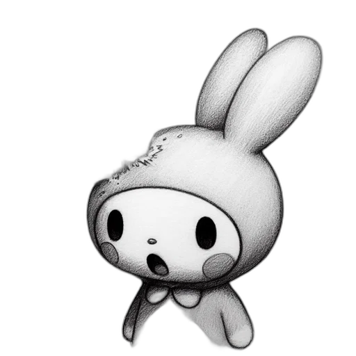 hat, animal, creature, staff, cartoon, pixel art, pencil sketch, concept art transparent PNG cut-out