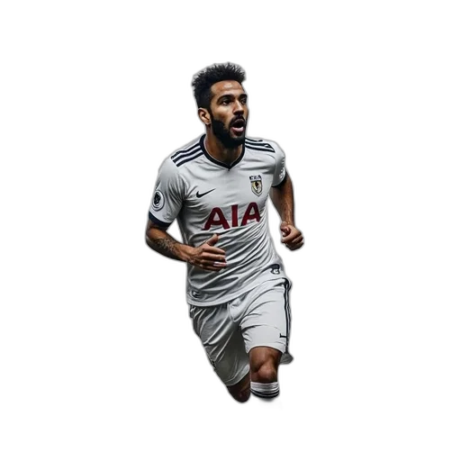pixel art, cartoon, photorealistic, concept art, tottenham, signed, framed, football transparent PNG cut-out