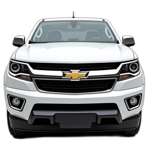 car, photorealistic, 3d render, white, chevrolet, colorado, vehicle, black transparent PNG cut-out