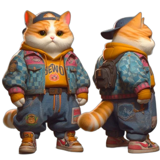 staff, jacket, concept art, 3d render, fantasy art, photorealistic, two, anthropomorphic transparent PNG cut-out