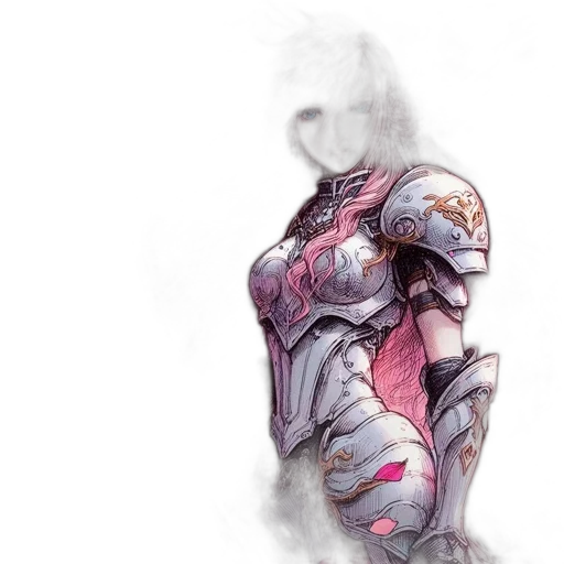 robot, weapon, mask, sword, concept art, watercolor, fantasy art, comic book art transparent PNG cut-out