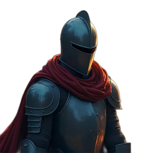 sword, mask, weapon, jacket, concept art, 3d render, fantasy art, pixel art transparent PNG cut-out