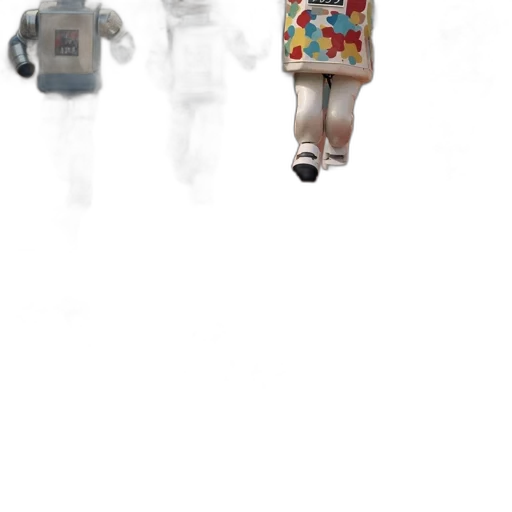 robot, dress, creature, animal, 3d render, concept art, pixel art, photorealistic transparent PNG cut-out