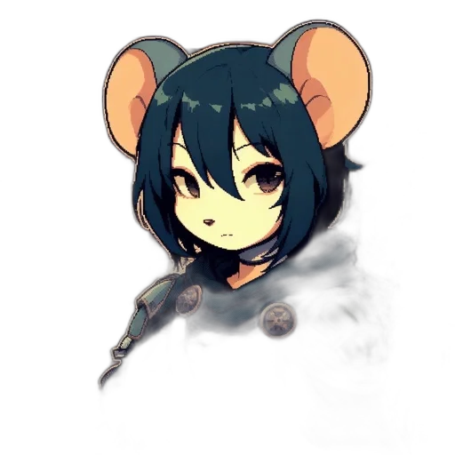 staff, weapon, mask, animal, anime, watercolor, concept art, pixel art transparent PNG cut-out