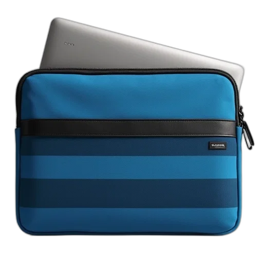 blue, colorful, monochrome, black, striped, fabric, laptop, sleeve transparent PNG cut-out