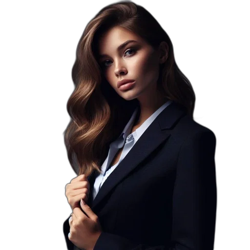 jacket, staff, dress, hair, photorealistic, cartoon, concept art, fantasy art transparent PNG cut-out