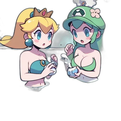 jewelry, pixel art, concept art, vaporwave, watercolor, underwater, pastel, green transparent PNG cut-out