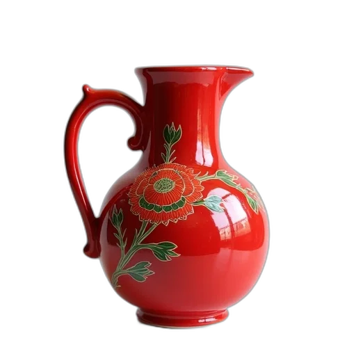 bottle, dragon, weapon, photorealistic, 3d render, oil painting, red, ceramic transparent PNG cut-out