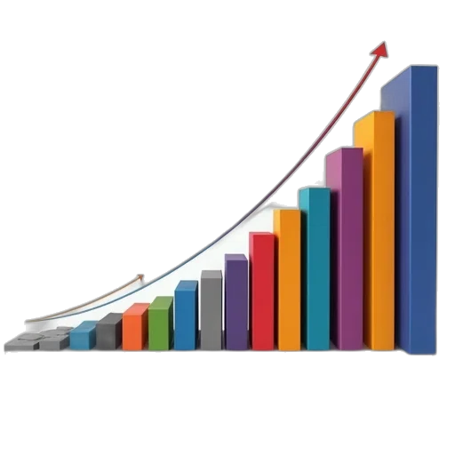 bar, chart, shows, largest, smallest, printers, world, where transparent PNG cut-out