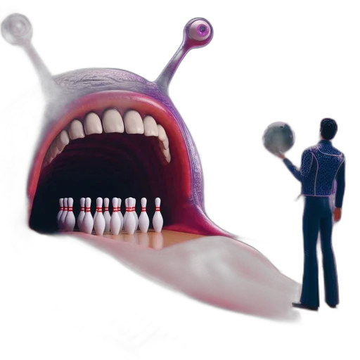 staff, creature, food, mask, 3d render, concept art, photorealistic, alien transparent PNG cut-out