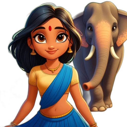 animal, cartoon, concept art, 3d render, photorealistic, young, animated, female transparent PNG cut-out