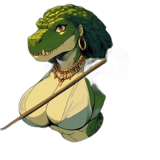 dragon, staff, jewelry, animal, concept art, fantasy art, pixel art, 3d render transparent PNG cut-out