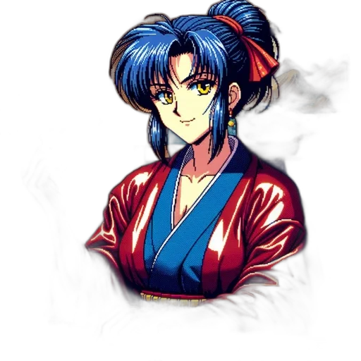 staff, jacket, pixel art, vaporwave, anime, concept art, blue, animated transparent PNG cut-out
