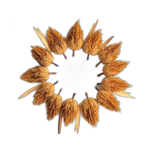 hair, crown, food, jewelry, collection, dried, brown, flowers transparent PNG cut-out