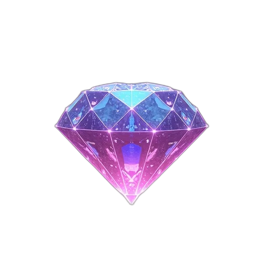 jewelry, crown, sword, weapon, vaporwave, 3d render, pixel art, concept art transparent PNG cut-out