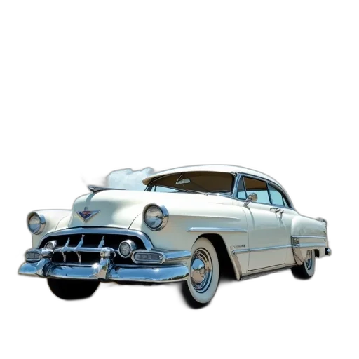 car, photorealistic, 3d render, concept art, watercolor, vintage, white, body transparent PNG cut-out