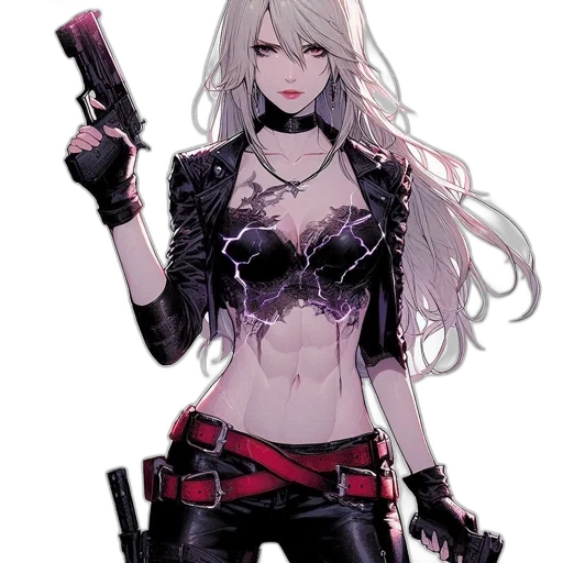 weapon, comic book art, cyberpunk, concept art transparent PNG cut-out