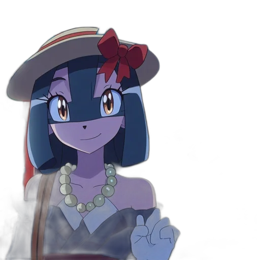 hat, dress, staff, jewelry, anime, cartoon, concept art, pixel art transparent PNG cut-out