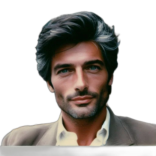face, hair, jacket, photorealistic, oil painting, pixel art, cartoon, image transparent PNG cut-out