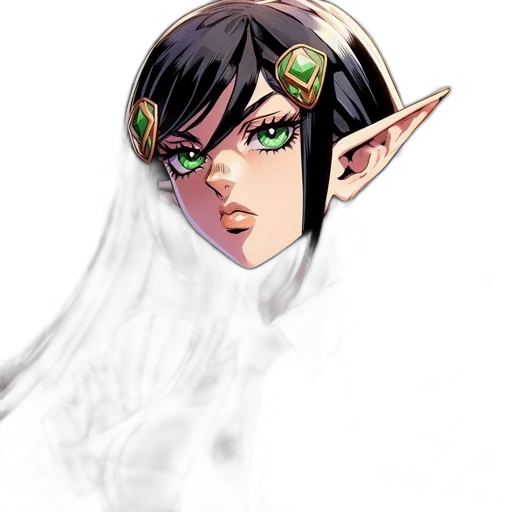 mask, face, staff, fantasy art, concept art, anime, comic book art, green transparent PNG cut-out