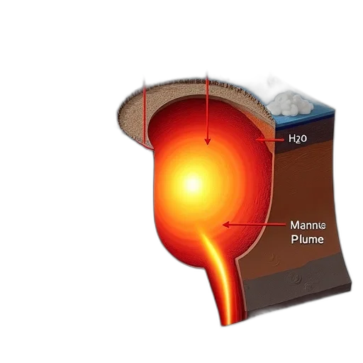 hat, geological, diagram, illustrating, process, plate, tectonics, formation transparent PNG cut-out