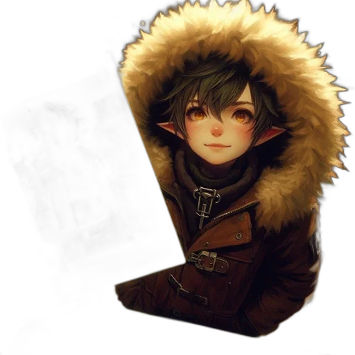 jacket, face, staff, dragon, fantasy art, concept art, watercolor, photorealistic transparent PNG cut-out
